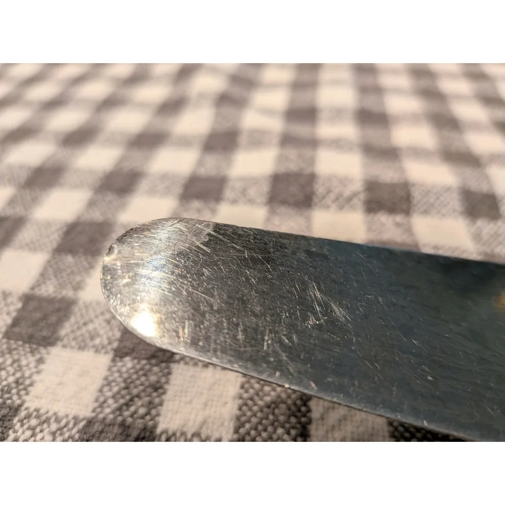 Vintage Ekco Econo-Cut Pie Cake Server Stainless Steel Wood Handle Brazil